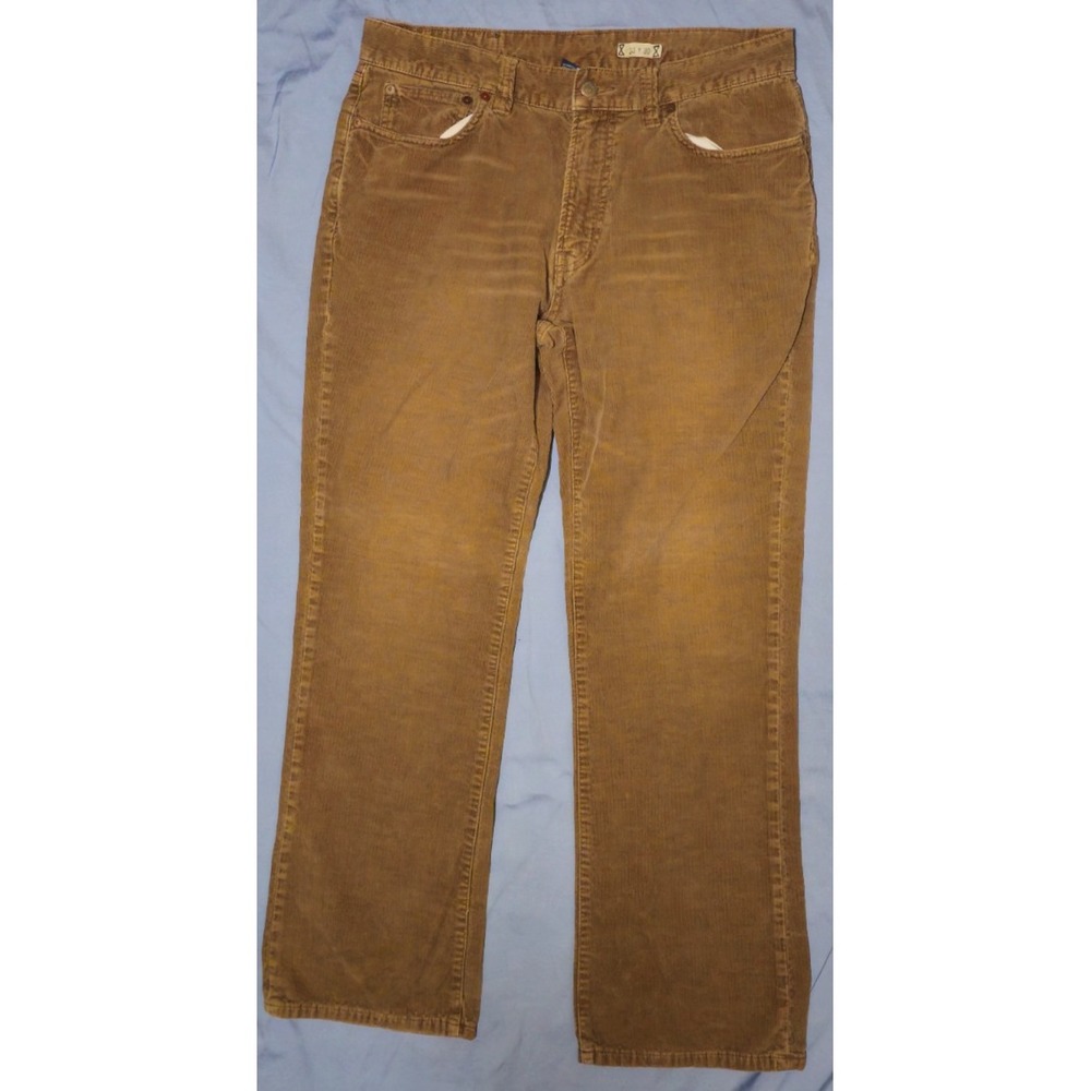 Vintage Polo Ralph Lauren‎ Men's  Light Brown Corduroy Pants Sz 33x30